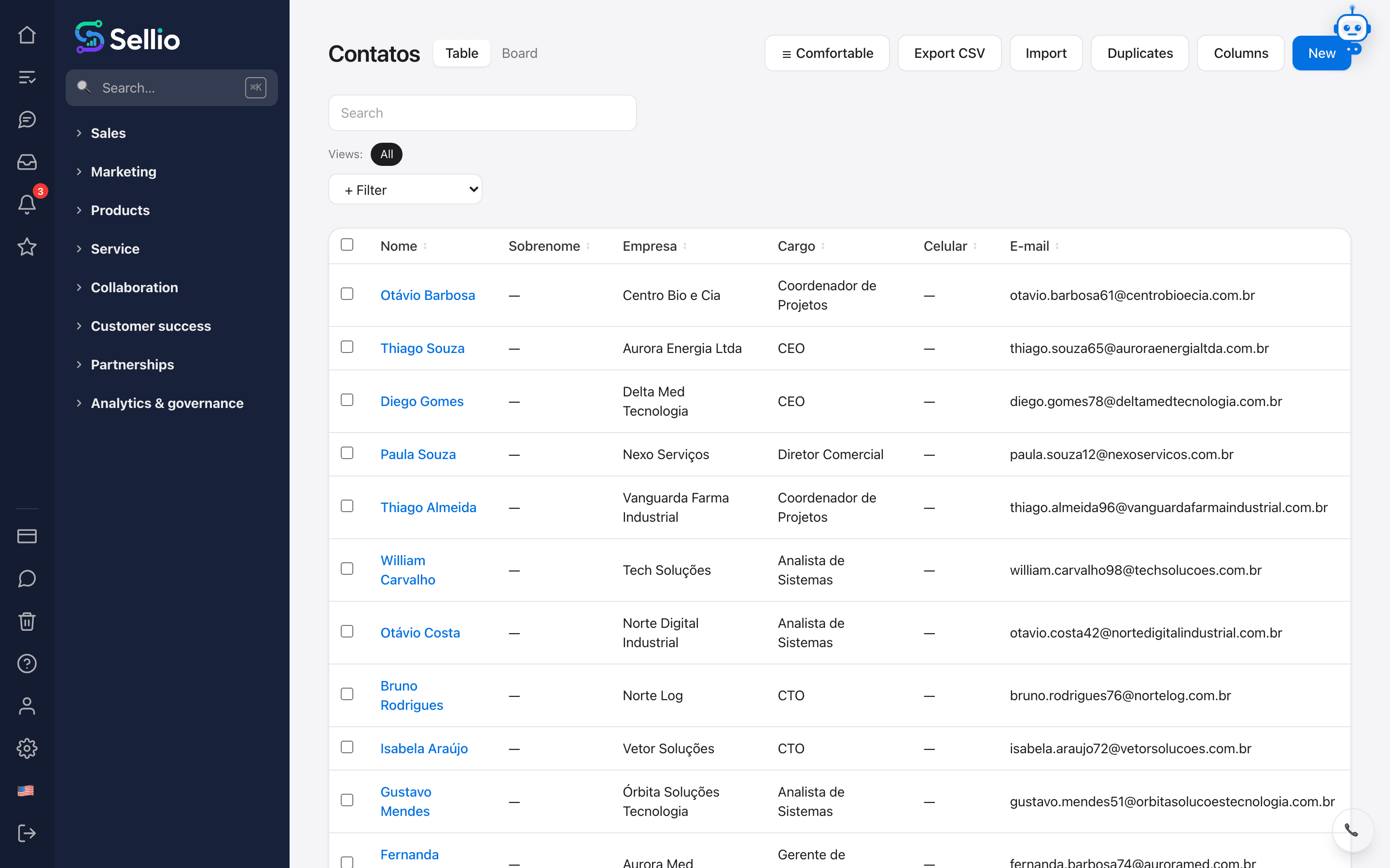 Contacts and companies in 360°