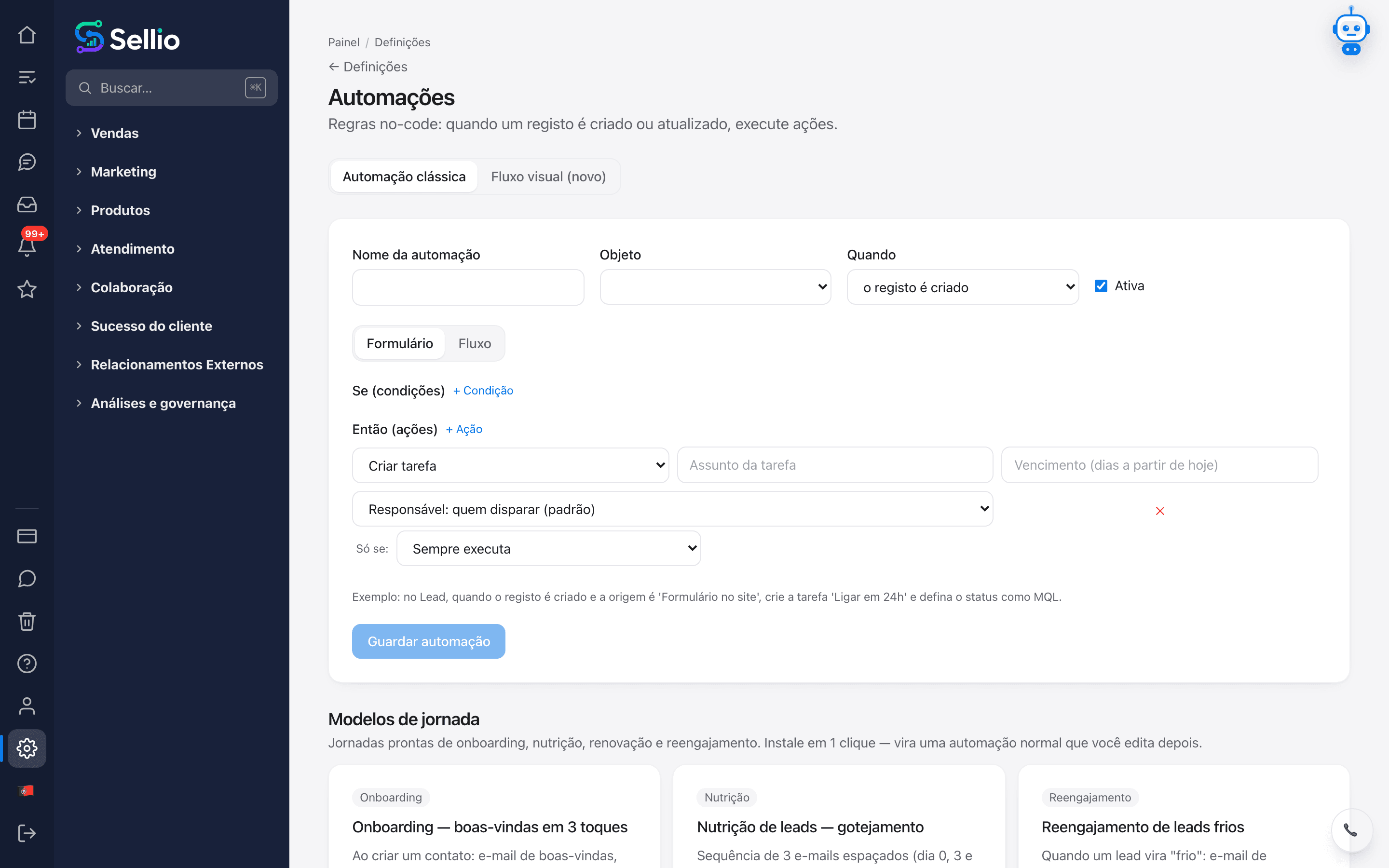 Deixe o trabalho repetitivo com a máquina